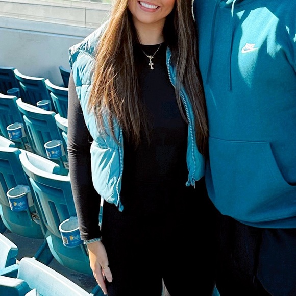 Blue Puffer Vest - Picture 2 of 2